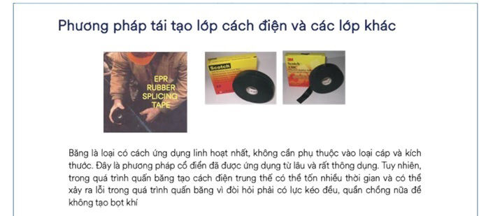 đầu hộp nối quấn băng keo đổ nhựa